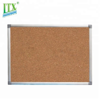 Wholesale Price Office Cork Message Bulletin Board With Silver-aluminum Frame