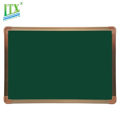 Free sample aluminum frame ceramic enamel magnetic green chalk board